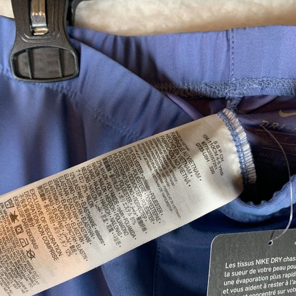 Nike Shift‎ Legging Girls Size 5 Blue Dri-Fit Royal Pulse Stretch Pull On 6825 - Picture 8 of 10